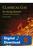 Classical Gas for String Quartet (opt Guitar) - 25005 Digital Download